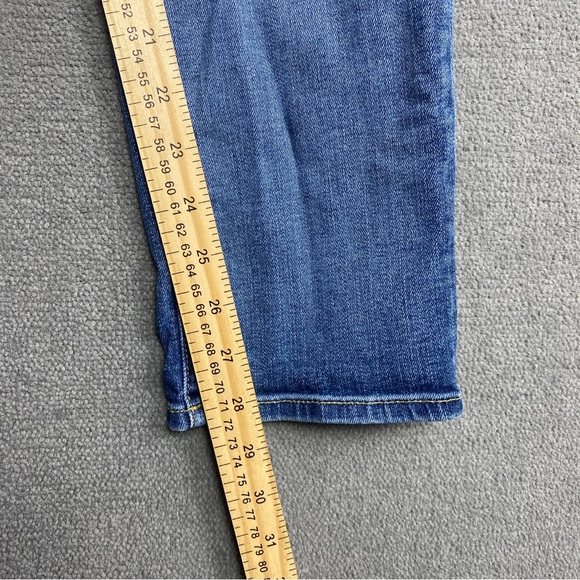 7 For All Mankind Josefina Skinny Boyfriend Jeans Size 30  Blue Distressed - Picture 10 of 10